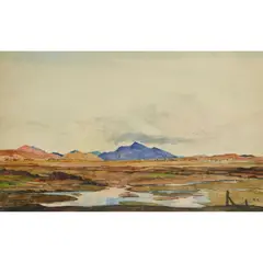 Katherine Cameron, ACHNACREE MOSS AND BEN CRUACHAN, watercolour