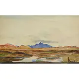 Katherine Cameron, ACHNACREE MOSS AND BEN CRUACHAN, watercolour