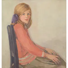 Dorothy Johnstone, SEATED GIRL, Oil on canvas