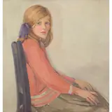 Dorothy Johnstone, SEATED GIRL, Oil on canvas