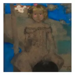 James Pryde, YOUNG GIRL SEATED, pastel