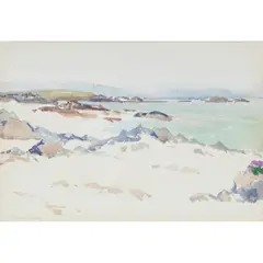 IONA by Francis Cadell, watercolour, sold Jun 2024