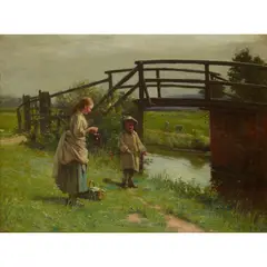 John Reid, THE LITTLE FISHERMAN, oil on canvas