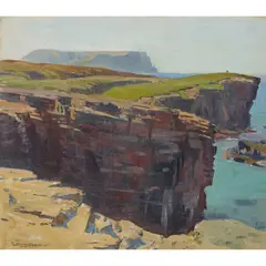 YESNABY, ORKNEY by Stanley Cursiter, oil on canvasboard, sold Jun 2024