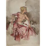 William Russell Flint, RAY AS MADAME DE BARRY, watercolour