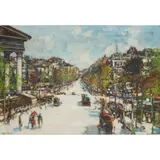 James Kay, LA MADELEINE AND THE RUE ROYALE, PARIS, oil on board