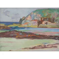 John Duncan, PORT BHAN, oil on board