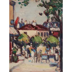 John Duncan Fergusson, BOULEVARD EDGAR QUINET, oil on board