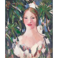 John Duncan Fergusson, BLONDE IN THE SOUTH, oil on canvas