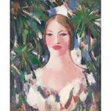John Duncan Fergusson, BLONDE IN THE SOUTH, oil on canvas