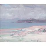 Francis Cadell, MULL FROM THE NORTH END OF IONA, oil on canvas board