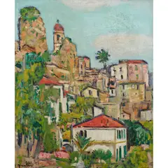 George Leslie Hunter, VILLEFRANCHE, oil on canvas