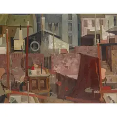 Ian Fleming, THE BROWN SAIL, ARBROATH, oil on canvas