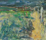 Robert Henderson Blyth, FIELDS OF POTTERTON, oil on canvas