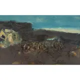 Lillian Neilson, FISHERMAN'S BOTHY, CATTERLINE, oil on board