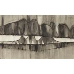 Bet Low, UNTITLED (MONOCHROME ABSTRACT), ink and wash