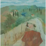 Brenda Lenaghan, VALTELLENA, TUSCANY, oil on board