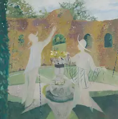 Brenda Lenaghan, THE SECRET GARDEN, oil on board