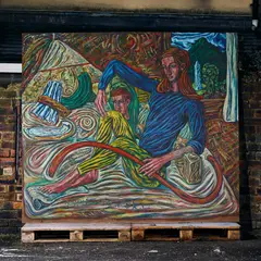 Adrian Wiszniewski, 1958-1989, oil on canvas