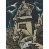 Peter Howson, THE QUEEN OF HELL, 1996, pastel and chalk