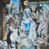 Michael Scott, CAFE RENDEZVOUS, 1989, oil on canvas