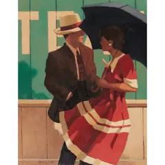 Jack Vettriano, THE UNORTHODOX APPROACH (STUDY), oil on canvas