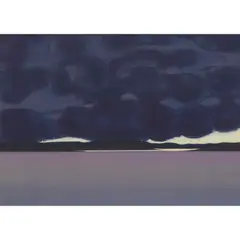 Bet Low, ISLANDS AT NIGHT, mixed media on paper