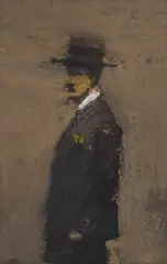 David Warrilow, PASSING BY, 1997, oil on board