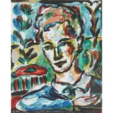 Adrian Wiszniewski, GARDENER, acrylic