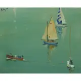 Norman Edgar, SAILING BOATS, oil on canvas