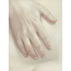 Alison Watt, HAND ON LEFT BREAST, 1994, oil on board