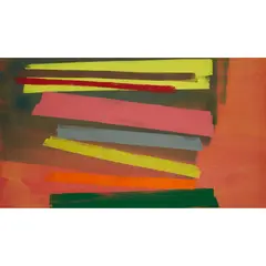 John McLean, PERISTYLE, 1990, acrylic on canvas