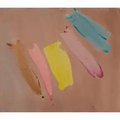 John McLean, HULA YELLOW CENTRE, 1982, oil on canvas