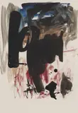 William Johnstone, LANDSCAPE, BROWN AND RED - C.1968, Ink on paper