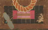 William Hunter Littlejohn, ROPE AND DRAGONFLY, 1994, watercolour and gold paint