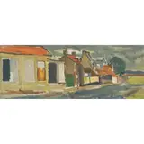 John McNairn, STREET, ABERLADY, 1956, oil on board