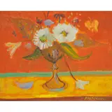 David McClure, FLOWERS IN A CHALICE, oil on board