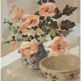 Ethel Walker, POTTERY AND POPPIES, 1995, gouache on card