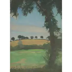 William Oliphant Hutchison, ACROSS THE FIELDS, Oil on canvas
