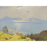 Robert Houston, SUN OVER THE WATER, oil on canvas