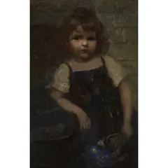 Isabel White, VIOLETS, 1900, oil on canvas