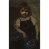 Isabel White, VIOLETS, 1900, oil on canvas