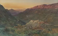 THE DROVE ROAD by Alfred de Breanski Senior, 1880, watercolour, sold Feb 2024