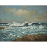 John McGhie, WAVES BREAKING ON A DESERTED BEACH