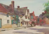Archibald Kay, A WELCOME STOP, oil on board