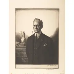 Gerald Brockhurst, 4 ETCHINGS: CHARLES CLAUDE CARPENTER - 1931; MR WIGGIN - 1932; MRS ALBERT H. WIGGIN - 1932; DR CHARLES LEE REESE, Etching