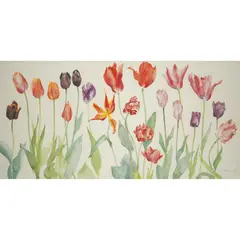 TULIPS FROM BONALY by Jenny Matthews, 2004, watercolour and pencil, sold Feb 2024