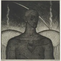 June Carey, MESSENGER, Etching, 1/20