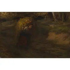 Hugh Cameron, BRACKEN GATHERER, oil on canvas