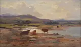 Duncan Cameron, HIGHLAND COWS BY THE LOCH